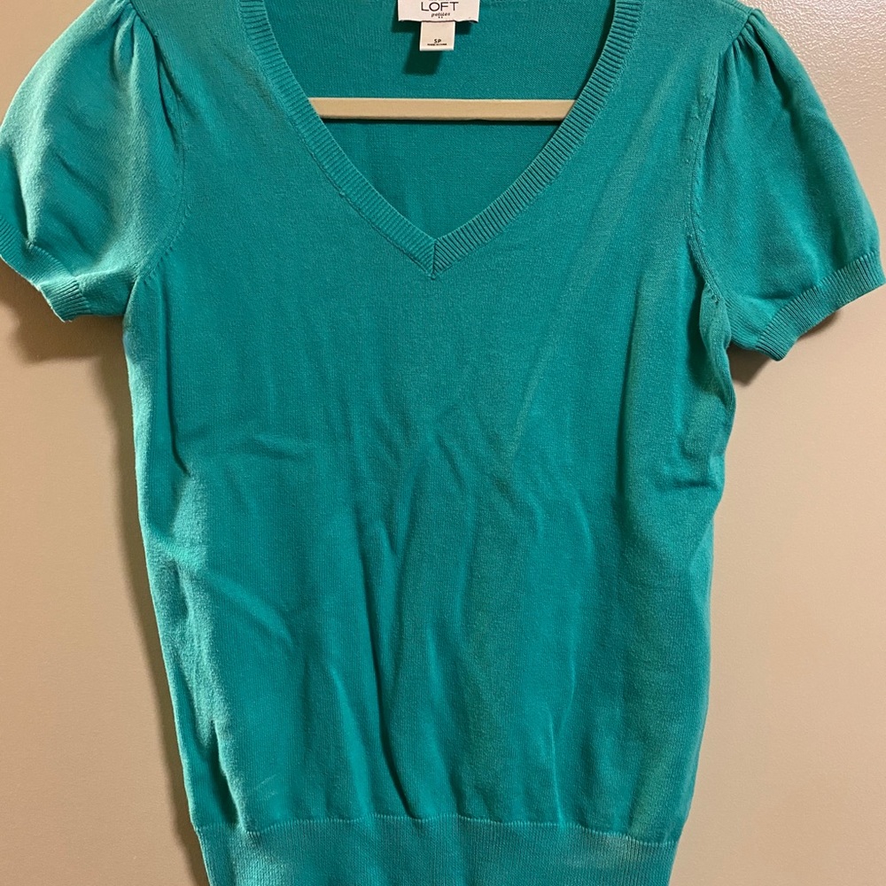 Ann Taylor Short Sleeve Sweater | Size Petite S